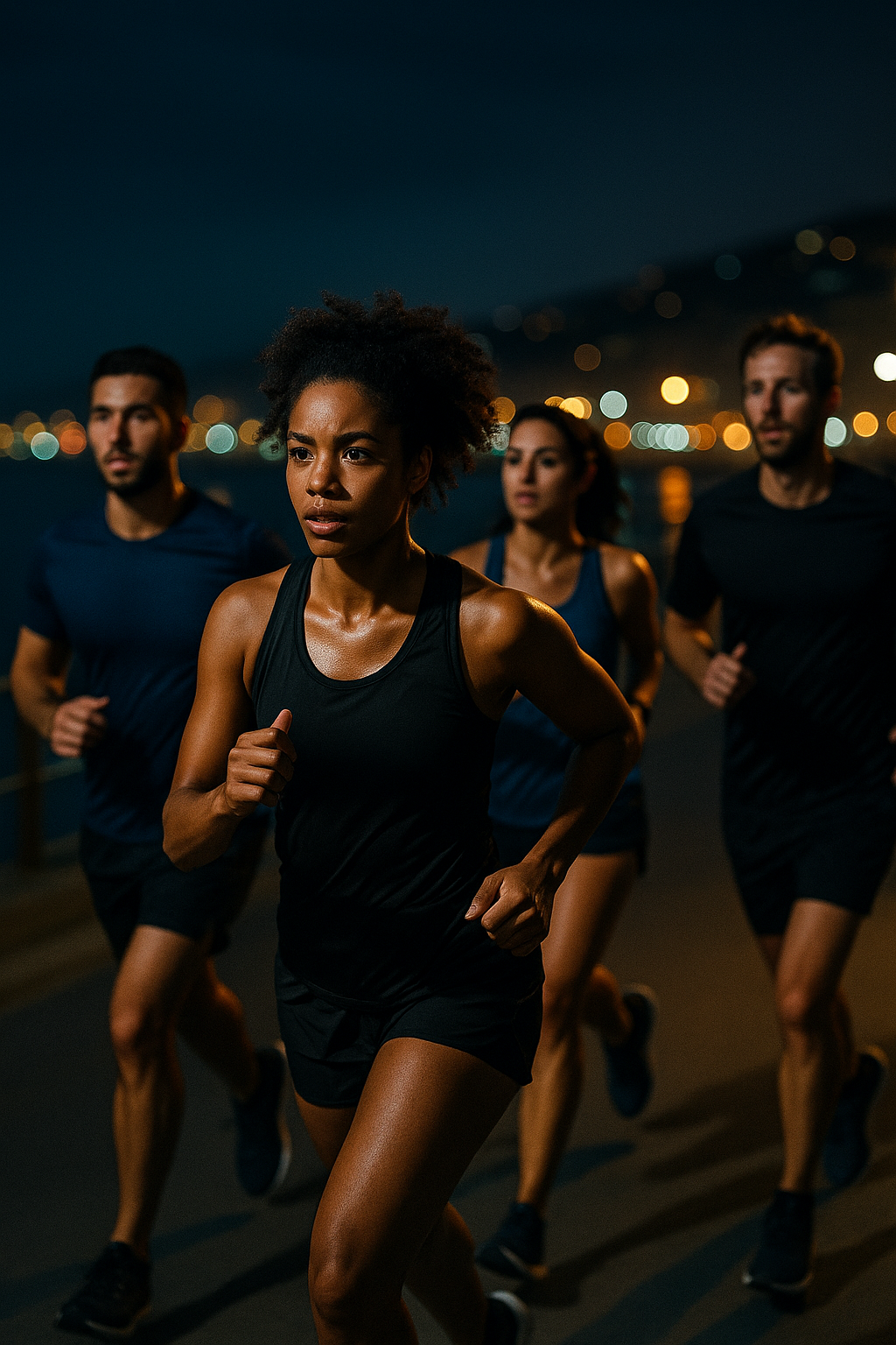 Corredores en carrera 5K
